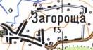 Топографічна карта Загорощі