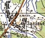 Топографічна карта Залав'я