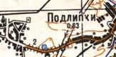 Topographic map of Pidlypky