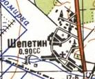 Topographic map of Shepetyn