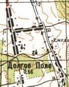 Topographic map of Dovge Pole
