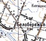 Topographic map of Biloberezhzhya