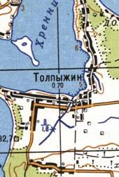 Топографічна карта Товпижиного