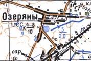 Topographic map of Ozeryany