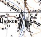 Topographic map of Tsurkiv