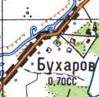 Topographic map of Bukhariv