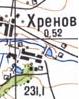 Топографическая карта Хренова