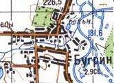 Топографічна карта Бугриного
