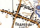 Топографічна карта Підлозців