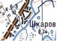 Топографическая карта Шкарова