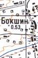 Topographic map of Bokshyn