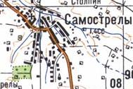 Topographic map of Samostrily