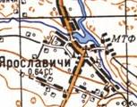 Топографічна карта Ярославичів