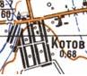 Topographic map of Kotiv