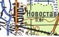 Topographic map of Novostav