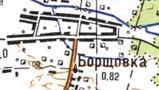 Топографічна карта Борщівки
