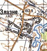 Topographic map of Zlazne