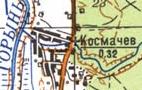 Topographic map of Kosmachiv