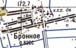 Топографічна карта Бронного