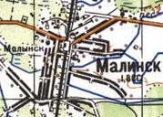 Топографічна карта Малинська