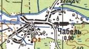 Топографическая карта Чабели