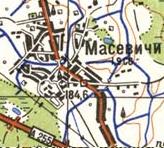 Topographic map of Masevychi