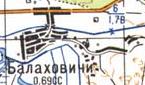 Топографічна карта Балаховичів