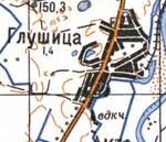 Topographic map of Glushytsya