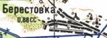 Топографическая карта Берестовки