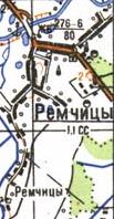 Топографічна карта Ремчиців