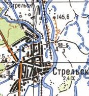 Топографічна карта Стрільська