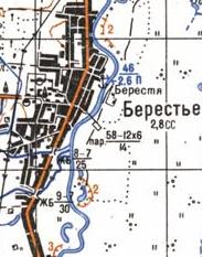 Topographic map of Berestya