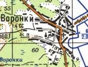 Топографічна карта Воронок