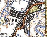 Topographic map of Kolky