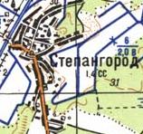Топографическая карта Степангорода