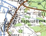 Topographic map of Svarytsevychi