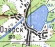 Топографическая карта Озерска
