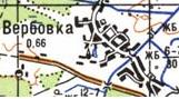 Топографическая карта Вербовки