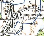 Топографічна карта Новорічиці