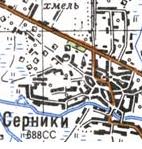 Топографічна карта Серниок