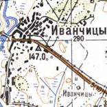 Топографічна карта Іванчиців