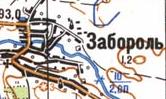 Topographic map of Zaborol