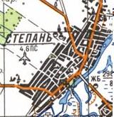 Топографічна карта Степані