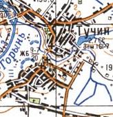 Топографическая карта Тучина