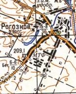 Топографічна карта Рогізного