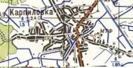Топографічна карта Карпилівки