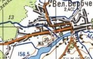 Топографічна карта Великого Вербчого