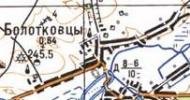 Топографічна карта Болотківців