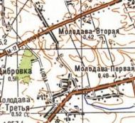 Topographic map of Molodava Tretya