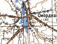 Топографічна карта Смордви